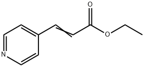 2-PROPENOIC ACID, 3-(4-PYRIDINYL)-, ETHYL ESTER Struktur