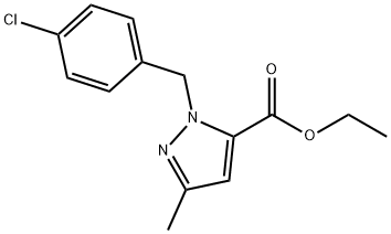 ETHYL 1-(4-CHLOROBENZYL)-3-METHYL-1H-PYRAZOLE-5-CARBOXYLATE Struktur