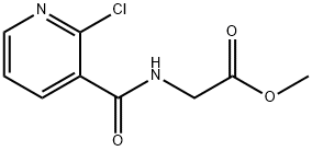 METHYL 2-[[(2-CHLORO-3-PYRIDYL)CARBONYL]AMINO]ACETATE Struktur