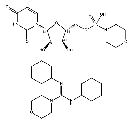 URIDINE 5'-MONOPHOSPHOMORPHOLIDATE 4-MORPHOLINE-N,N'-DICYCLOHEXYLCARBOXAMIDINE SALT price.