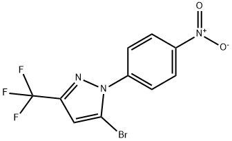 5-Bromo-1-(4-nitrophenyl)-3-(trifluoromethyl)-1h-pyrazole Struktur