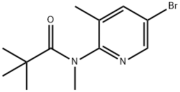 N-(5-BROMO-3-METHYLPYRIDIN-2-YL)-N-METHYL-2,2-DIMETHYLPROPANAMIDE Struktur