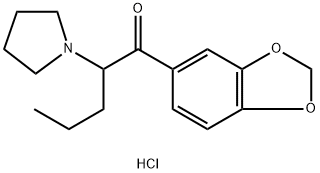 1-(3',4'-Methylenedioxyphenyl)-2-pyrrolidino-1-pentanone hydrochloride Struktur