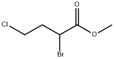 Butanoic acid, 2-bromo-4-chloro-, methyl ester Struktur