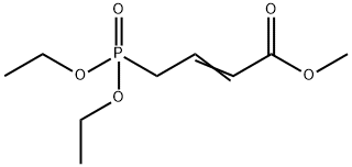 4-(Diethoxyphosphinyl)-2-butenoic acid methyl ester Struktur