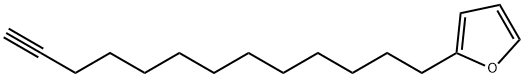 2-(12-Tridecynyl)furan Struktur