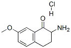 2-AMINO-3,4-DIHYDRO-7-METHOXY-2H-1-NAPHTHALENONE, HYDROCHLORIDE Struktur