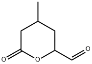 2H-Pyran-2-carboxaldehyde, tetrahydro-4-methyl-6-oxo- (9CI) Struktur