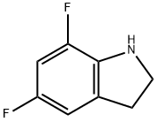 1H-Indole,5,7-difluoro-2,3-dihydro-(9CI) Struktur