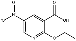 3-Pyridinecarboxylicacid,2-ethoxy-5-nitro-(9CI) Struktur