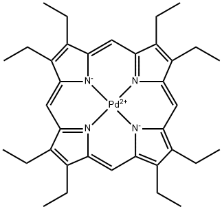 (octaethylporphyrinato)palladium(II) Struktur