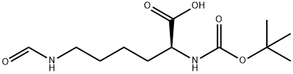 BOC-LYS(FOR)-OH Struktur