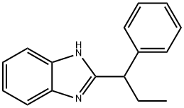 2-(1-phenylpropyl)-1H-benzimidazole Struktur