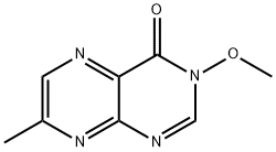 3-Methoxy-7-methyl-4(3H)-pteridinone Struktur