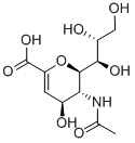 N-ACETYLNEURAMINIC ACID, 2,3-DEHYDRO-2-DEOXY-, SODIUM SALT Structure