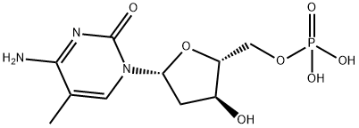 2'-deoxy-5-methylcytidine 5'-monophosphate  Struktur