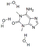 2H-Purin-2-one,  6-amino-1,3-dihydro-1,3-dimethyl-,  trihydrate  (9CI) Struktur