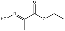 Propanoic acid, 2-(hydroxyimino)-, ethyl ester, (2E)- (9CI) Struktur