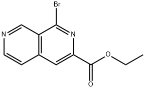 Ethyl 1-bromo-2,7-naphthyridine-3-carboxylate Struktur