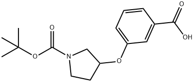 1-BOC-3-(3-CARBOXY-PHENOXY)-PYRROLIDINE Struktur