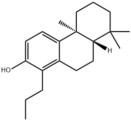 2-Phenanthrenol, 4b,5,6,7,8,8a,9,10-octahydro-4b,8,8-trimethyl-1-propyl-, (4bS,8aS)- Struktur