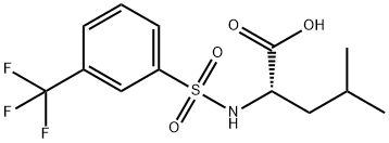 LEUCINE, N-[[3-(TRIFLUOROMETHYL)PHENYL]SULFONYL]-