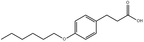 3-[p-(hexyloxy)phenyl]propionic acid Struktur