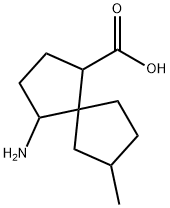 Spiro[4.4]nonane-1-carboxylic acid, 4-amino-7-methyl- (9CI) Struktur