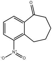 1-NITRO-6,7,8,9-TETRAHYDRO-5H-BENZO[7]ANNULEN-5-ONE Struktur