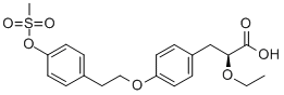 (S)-2-ETHOXY-3-[4-[2-(4-METHANESULFONYLOXY-PHENYL)-ETHOXY]-PHENYL]-PROPIONIC ACID price.