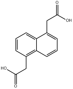 Naphthalene-1,5-diacetic acid Struktur