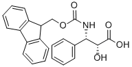 (2R,3S)-3-(FMOC-AMINO)-2-HYDROXY-3-PHENYL-PROPANOIC ACID Struktur