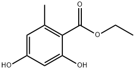 2,4-DIHYDROXY-6-METHYLBENZOIC ACID ETHYL ESTER Structure