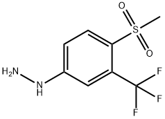 HYDRAZINE,[4-(METHYLSULFONYL)-3-(TRIFLUOROMETHYL)PHENYL] Struktur