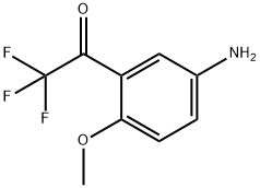 Ethanone, 1-(5-amino-2-methoxyphenyl)-2,2,2-trifluoro- (9CI) Struktur