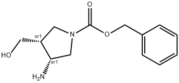 Benzyl cis-3-amino-4-(hydroxymethyl)-1-pyrrolidinecarboxylate|順式-3-氨在-4-(羥基甲基)-1-吡咯啉羧酸芐酯