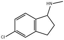 5-CHLORO-2,3-DIHYDRO-N-METHYL-1H-INDEN-1-AMINE Struktur