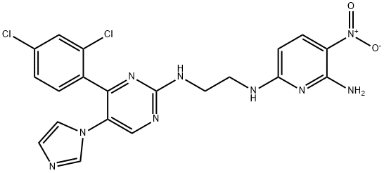 2,6-PYRIDINEDIAMINE, N6-[2-[[4-(2,4-DICHLOROPHENYL)-5-(1H-IMIDAZOL-1-YL)-2-PYRIMIDINYL]AMINO]ETHYL]-3-NITRO-