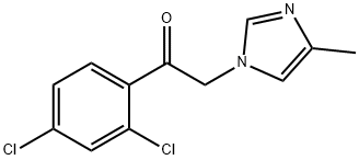 Ethanone,  1-(2,4-dichlorophenyl)-2-(4-methyl-1H-imidazol-1-yl)- Struktur