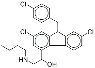 Desbutyl LuMefantrine Struktur