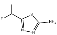 5-(DIFLUOROMETHYL)-2-AMINO-1,3,4-THIADIAZOL Struktur