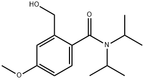 N,N-DIISOPROPYL-2-HYDROXYMETHYL-4-METHOXYBENZAMIDE Struktur