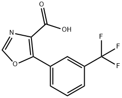 5-(3-TRIFLUOROMETHYLPHENYL)-OXAZOLE-4-CARBOXYLIC ACID Struktur