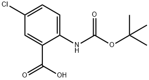 2-TERT-BUTOXYCARBONYLAMINO-5-CHLORO-BENZOIC ACID Struktur