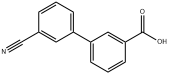 3-(3-Cyanophenyl)benzoic acid Struktur