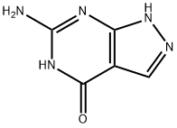 6-Amino-1H-pyrazolo[3,4-d]pyrimidin-4(7H)-one Struktur