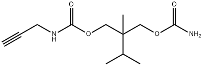 N-(2-Propynyl)carbamic acid 2-(carbamoyloxymethyl)-2,3-dimethylbutyl ester Struktur