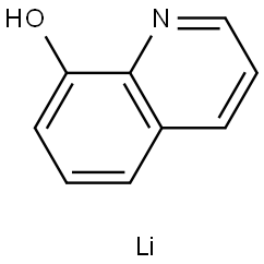 (quinolin-8-olato)lithium Struktur