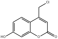 4-(CHLOROMETHYL)-7-HYDROXY-2H-CHROMEN-2-ONE Struktur