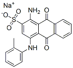 1-氨基-9,10-二氫代-4-[(2-甲苯基)氨基]-9,10-二氧代-2-蒽磺酸鈉鹽, 25492-67-5, 結(jié)構(gòu)式